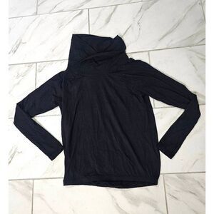 Lululemon Black Cowl Neck Pullover Size 6/8